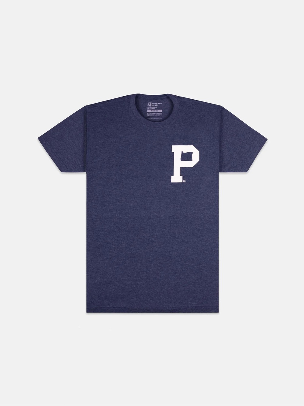 Portland Gear  100 Cotton Pink  "P" Tee Classic T Shirt Size Medium